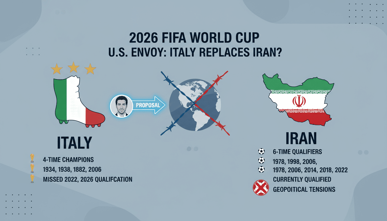 U.S. Envoy Suggests Italy Replace Iran in 2026 FIFA World Cup