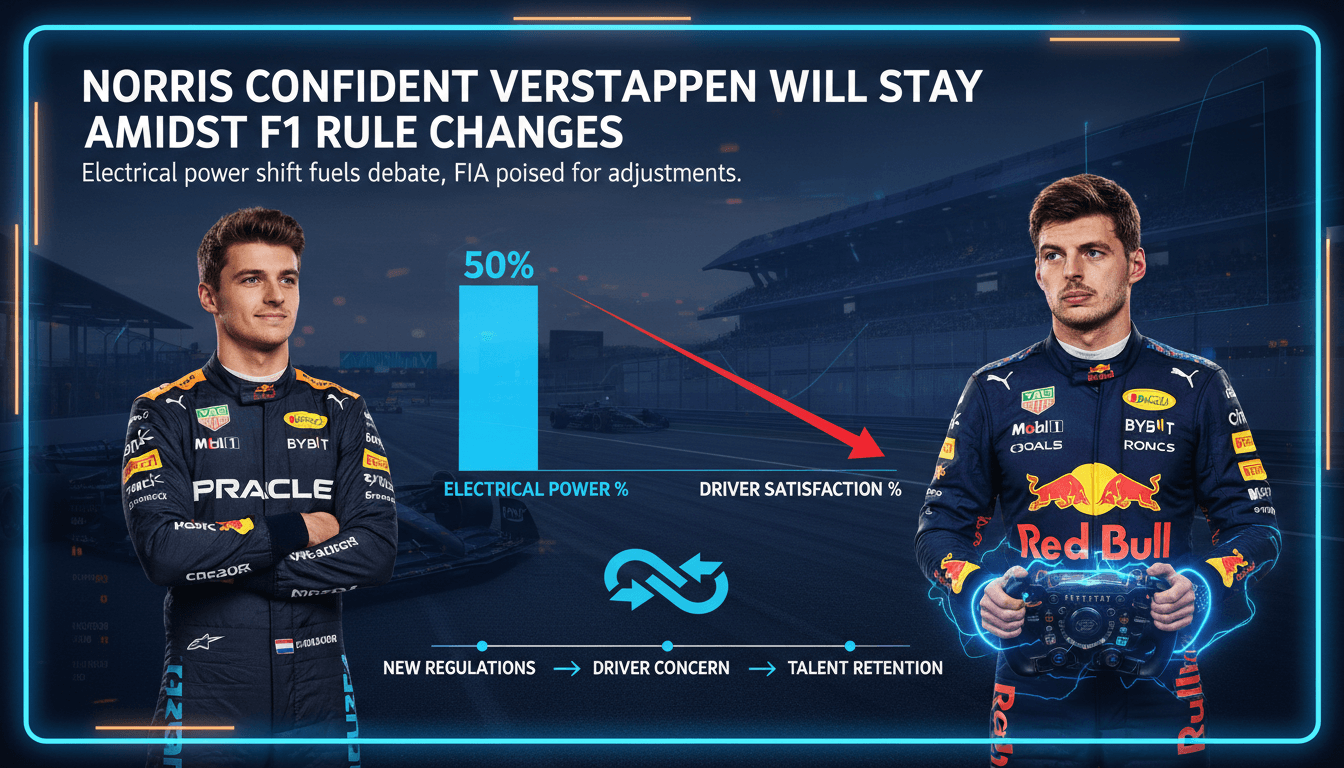 Lando Norris expresses confidence in Max Verstappen's continued participation in Formula One