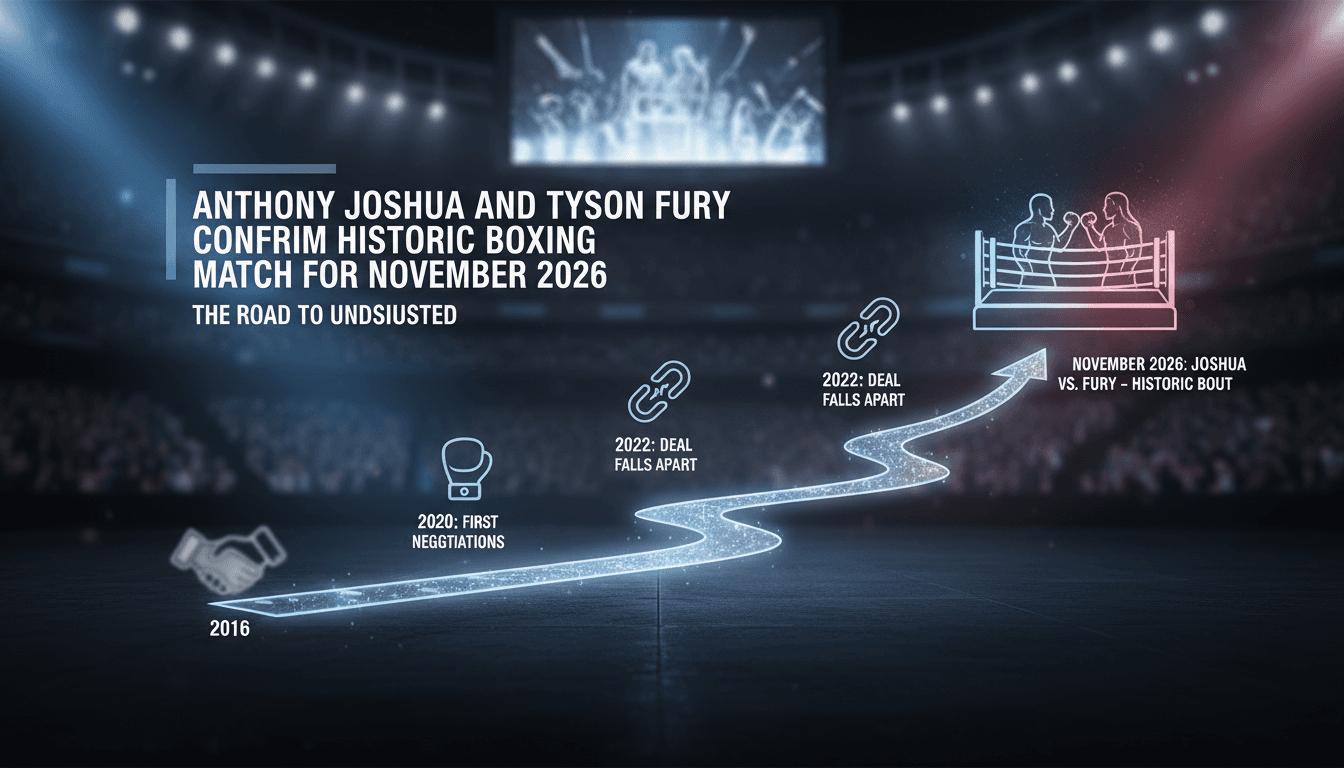 Anthony Joshua and Tyson Fury confirm historic boxing match for November 2026