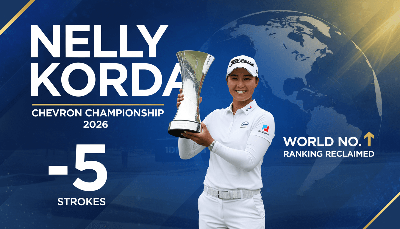 Nelly Korda Wins 2026 Chevron Championship and Reclaims World No. 1 Ranking