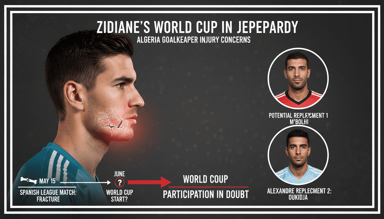 Luca Zidane's World Cup Participation in Jeopardy Due to Injury