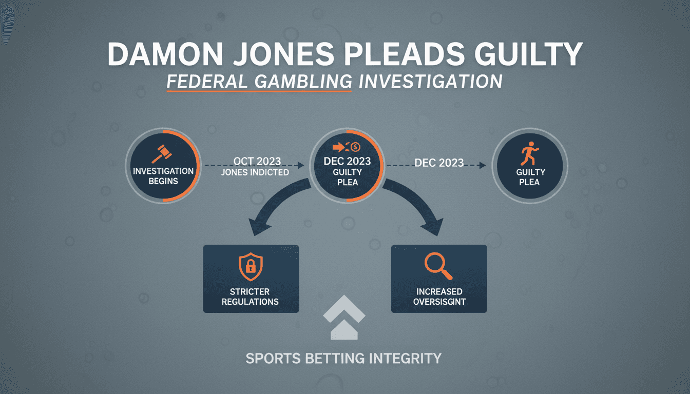 Damon Jones pleads guilty in federal gambling investigation