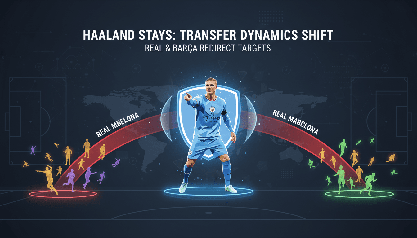 Erling Haaland commits to Manchester City, rejecting transfer to Real Madrid and Barcelona