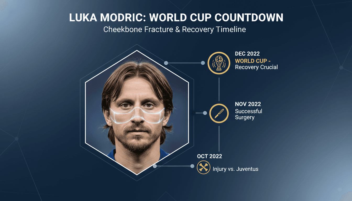 Luka Modric undergoes successful surgery for cheekbone fracture ahead of World Cup