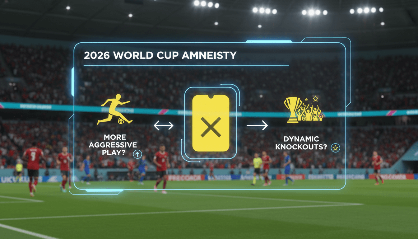 FIFA announces yellow card amnesty for 2026 World Cup group stage