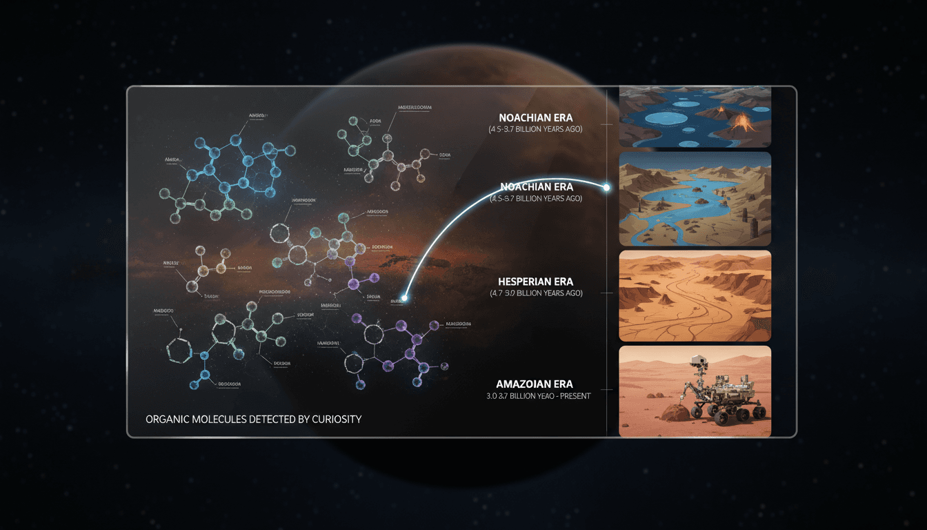 Curiosity rover discovers organic molecules on Mars indicating potential for past life