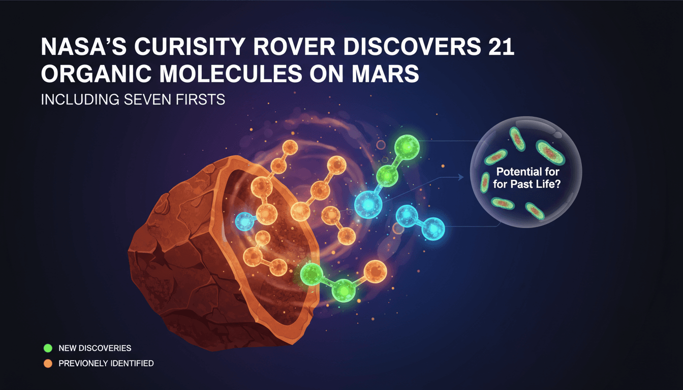 NASA's Curiosity Rover Discovers 21 Organic Molecules on Mars Including Seven Firsts