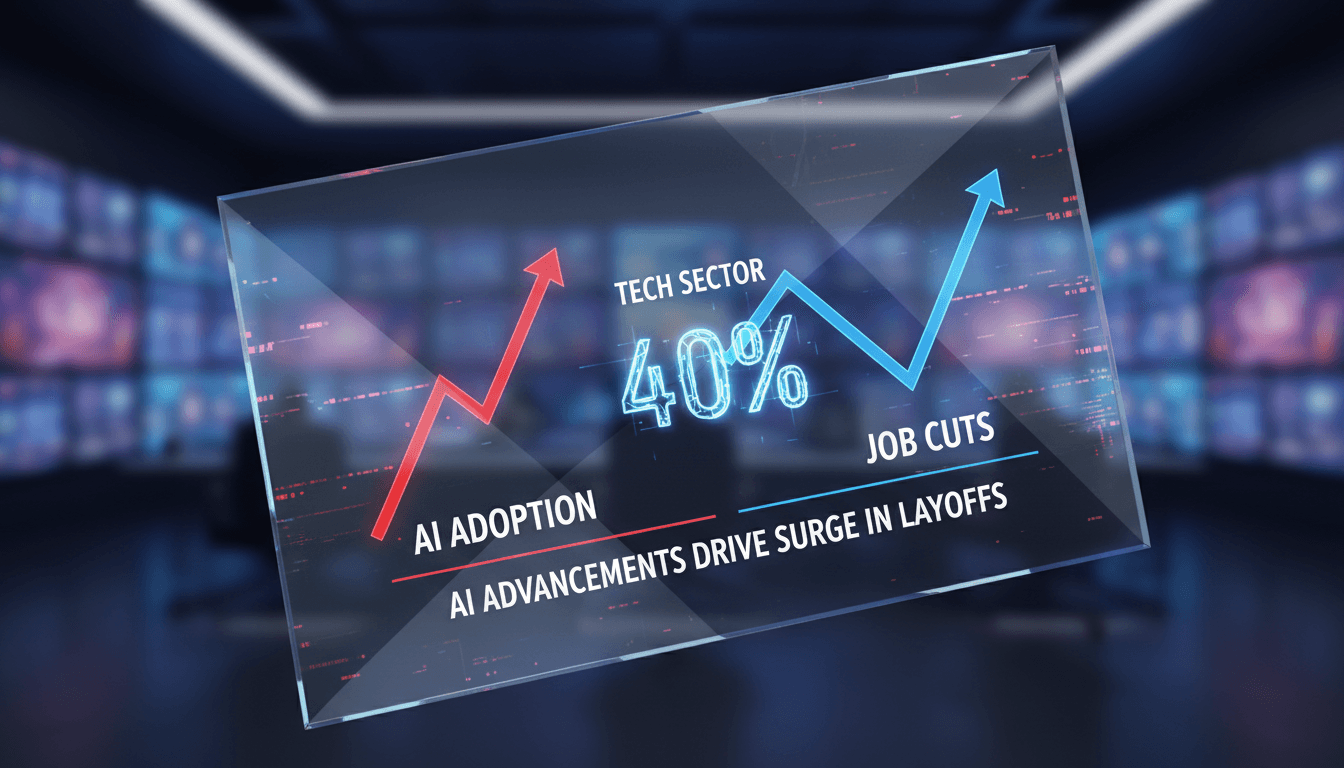 Tech sector experiences 40% increase in job cuts due to AI advancements