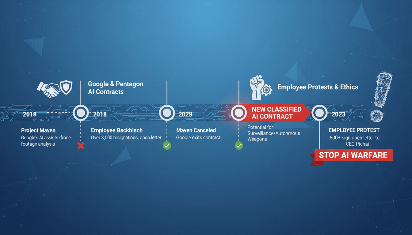 Google Employees Protest AI Contract with Pentagon