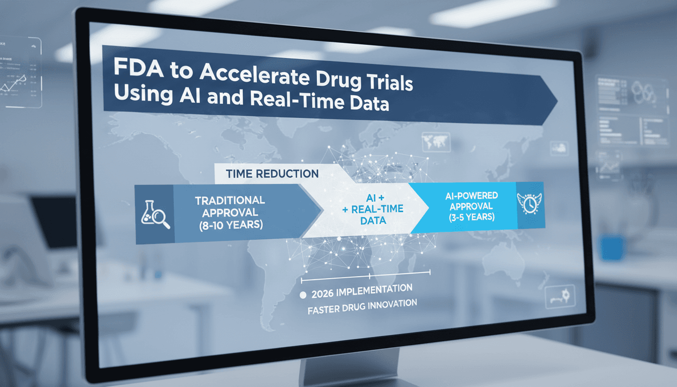 FDA to Accelerate Drug Trials Using AI and Real-Time Data