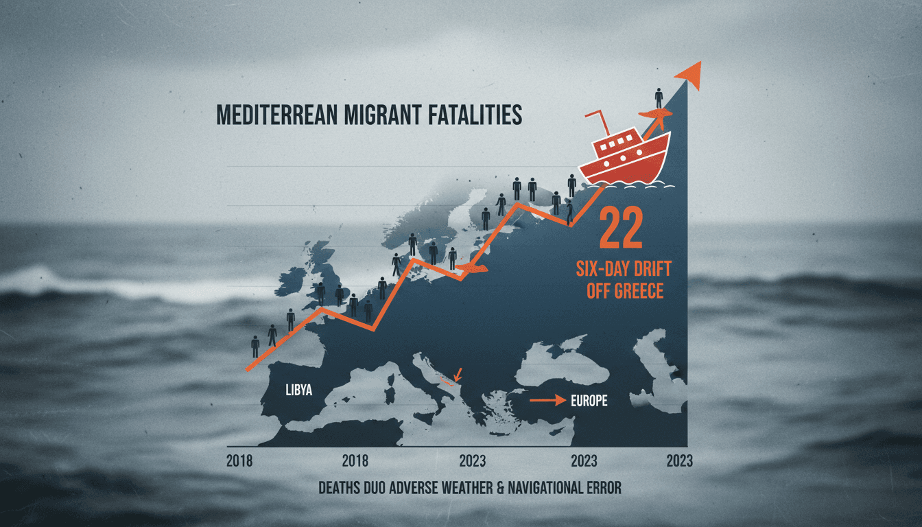 22 Migrants Die After Six-Day Drift in Mediterranean Sea