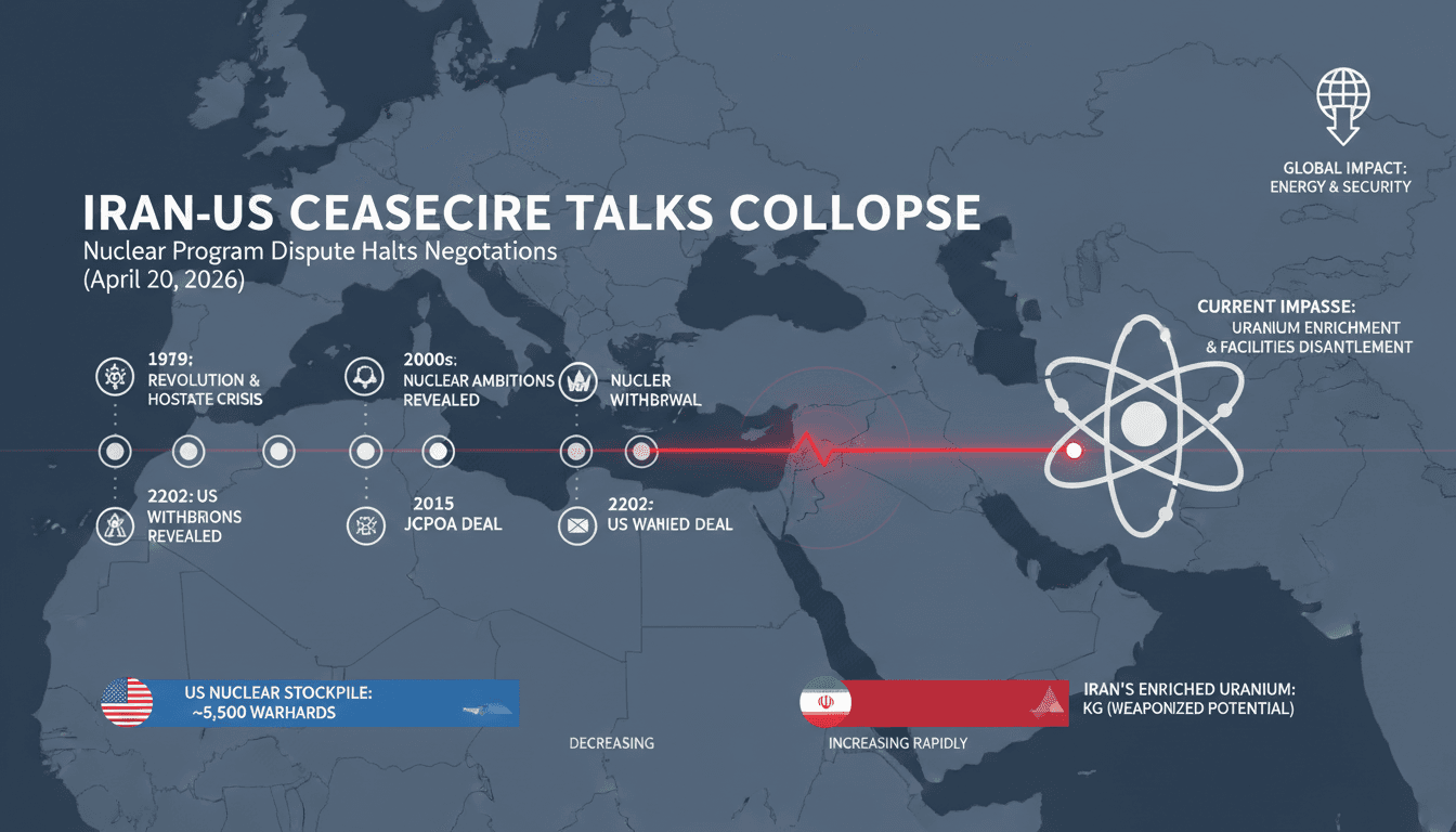Iran-US ceasefire negotiations stall over nuclear program issues
