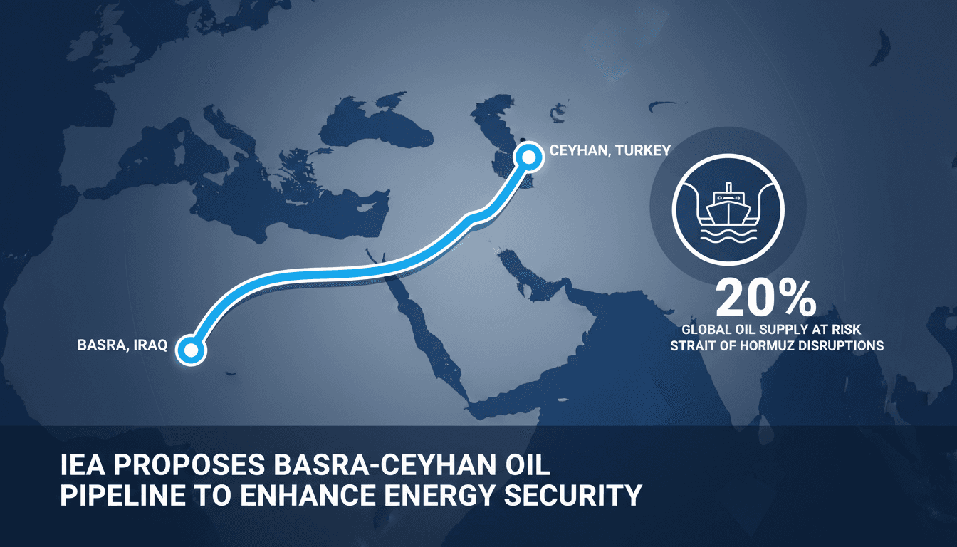 IEA Proposes Basra-Ceyhan Oil Pipeline to Enhance Energy Security