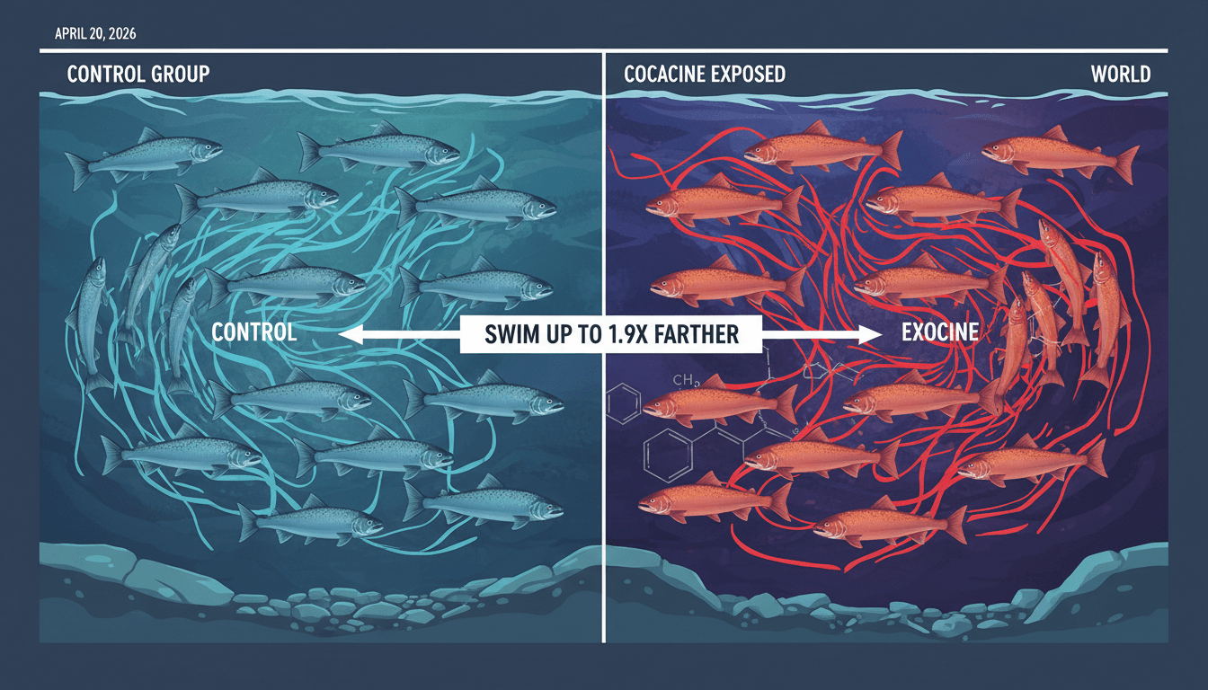 Cocaine Pollution Disrupts Movement Patterns of Atlantic Salmon in Lake Vättern