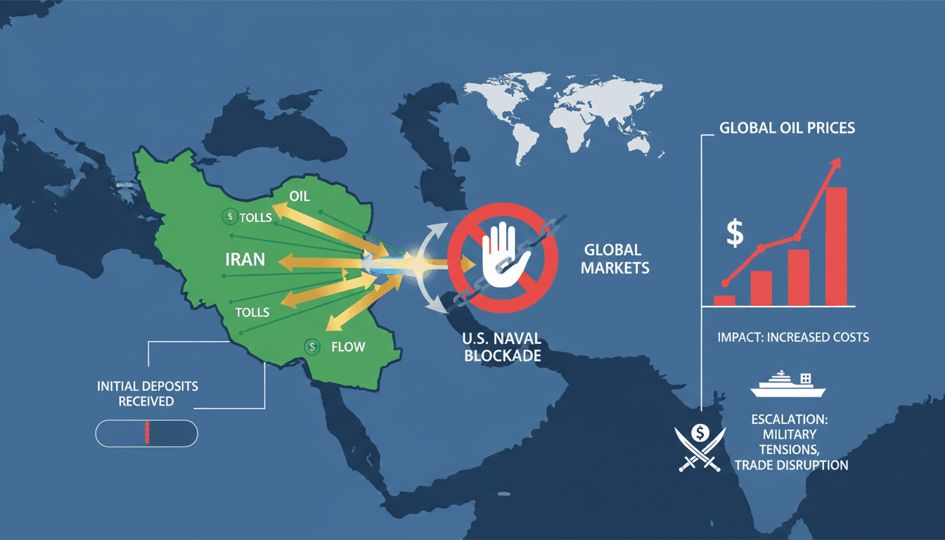 Iran Receives Initial Tolls from Strait of Hormuz Despite U.S. Naval Blockade