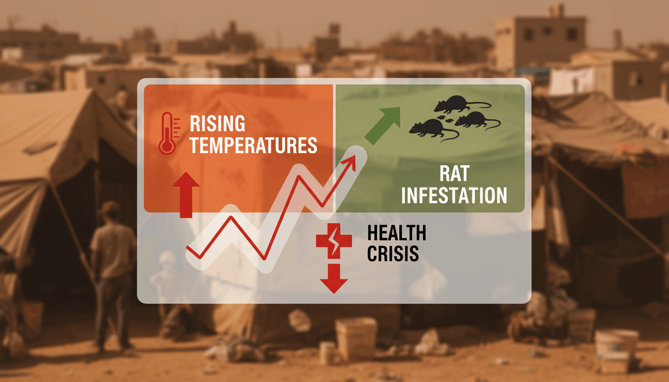 Gaza displacement camps face health crisis due to rat infestation