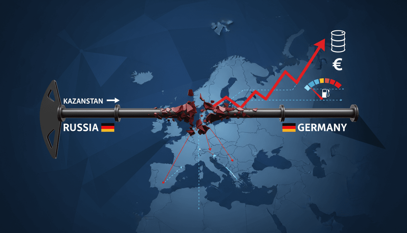 Russia suspends Kazakh oil shipments to Germany via Druzhba pipeline