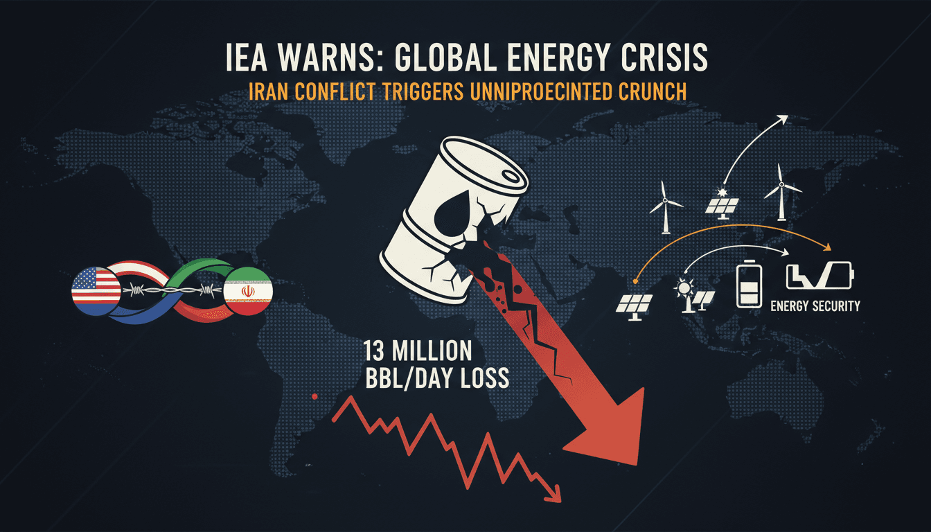 IEA Warns of Unprecedented Global Energy Crisis Due to Iran Conflict