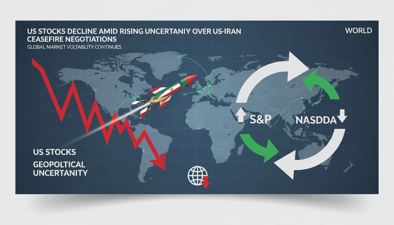 US stocks decline amid rising uncertainty over US-Iran ceasefire negotiations