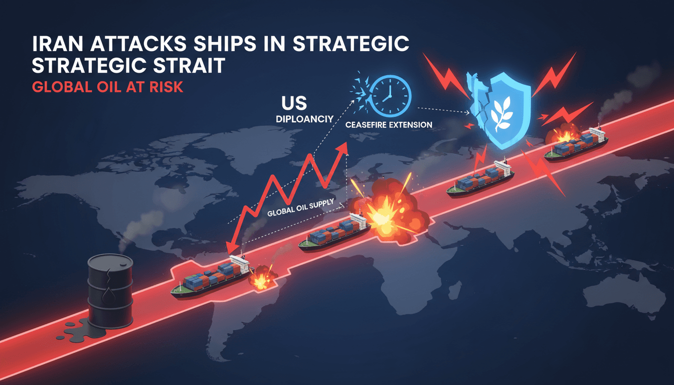 Iran Attacks Container Ships in Strait of Hormuz Following US Ceasefire Extension