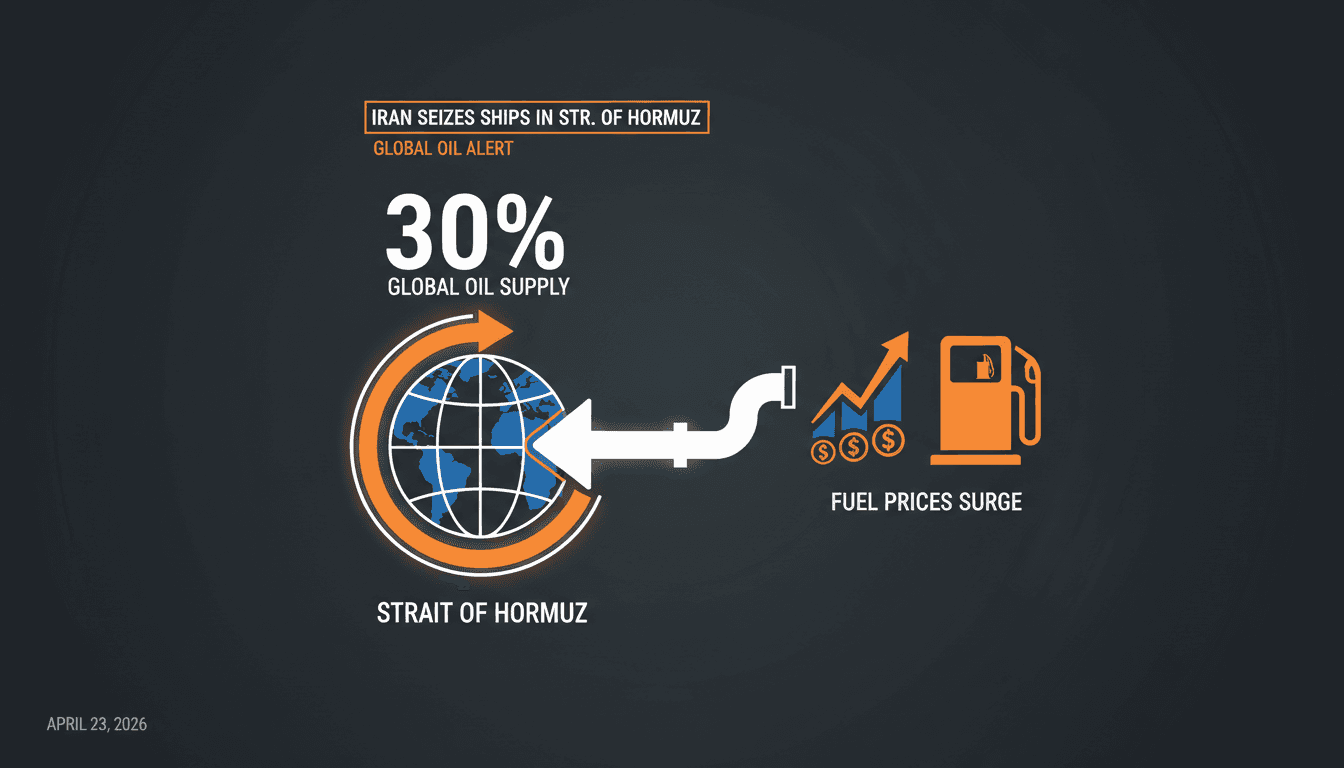 Iran Seizes Two Commercial Ships in Strait of Hormuz Amid U.S.-Iran Ceasefire
