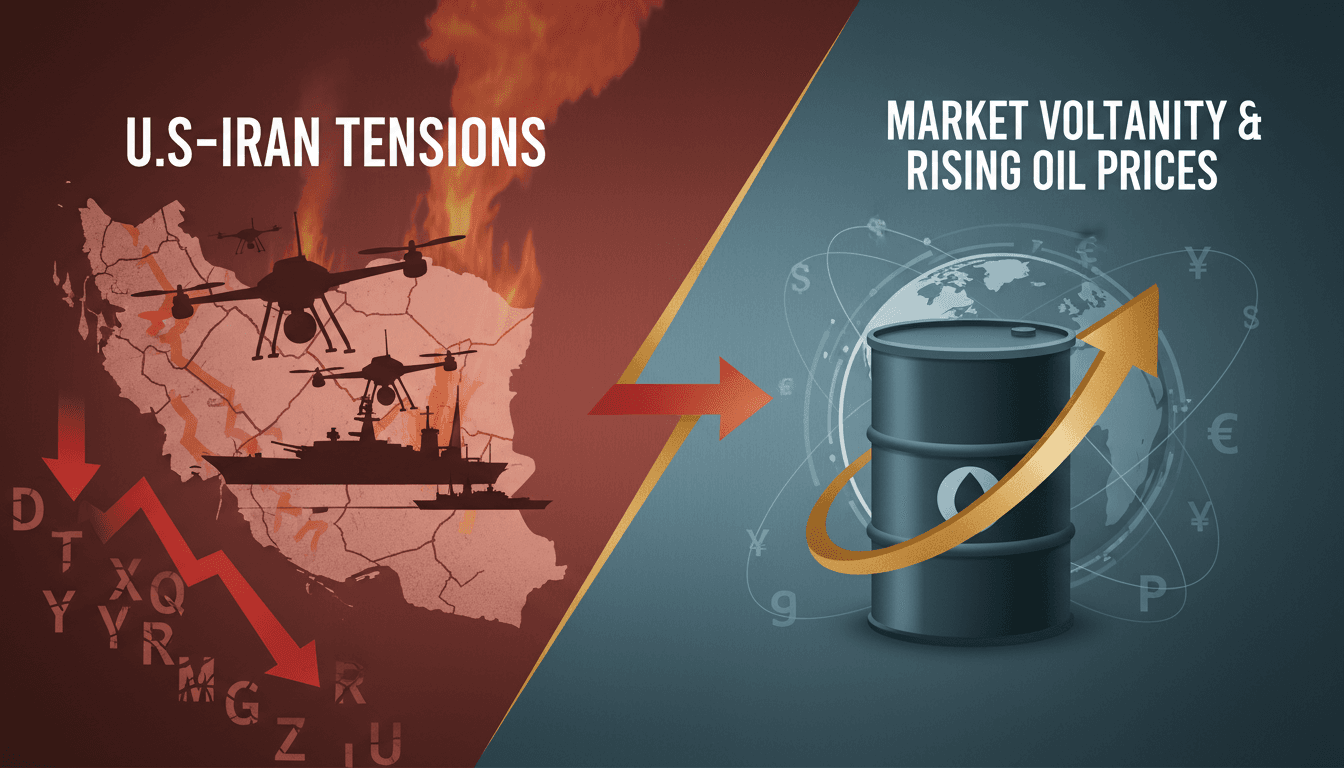 U.S.-Iran tensions escalate causing market volatility and rising oil prices