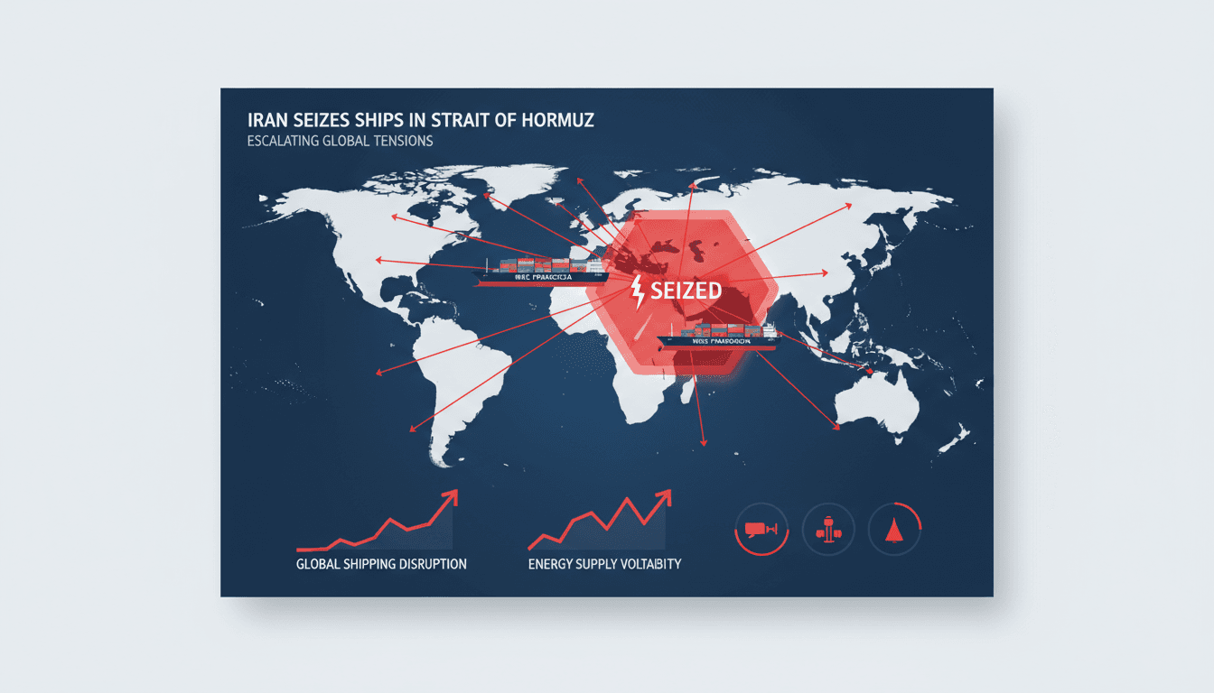 Iran seizes two container ships in the Strait of Hormuz amid escalating tensions
