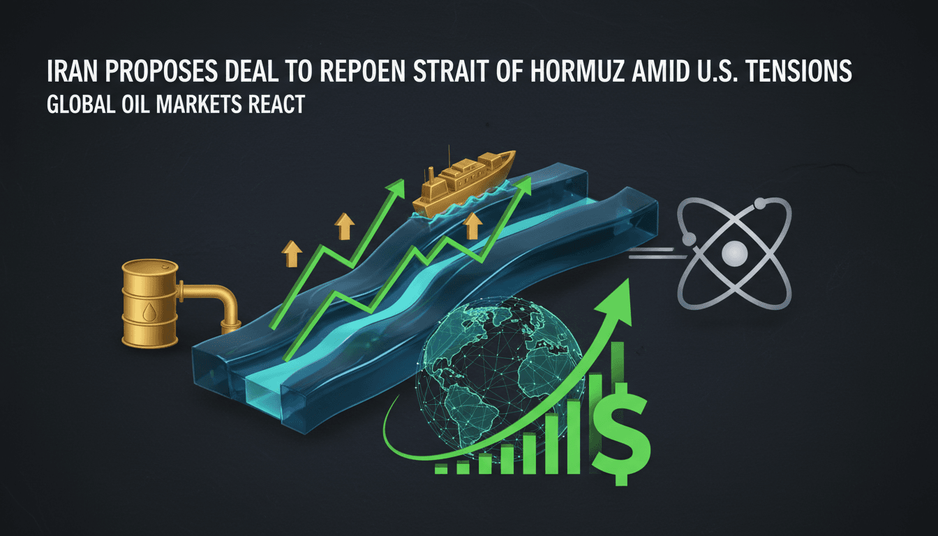 Iran proposes deal to reopen Strait of Hormuz amid U.S. tensions