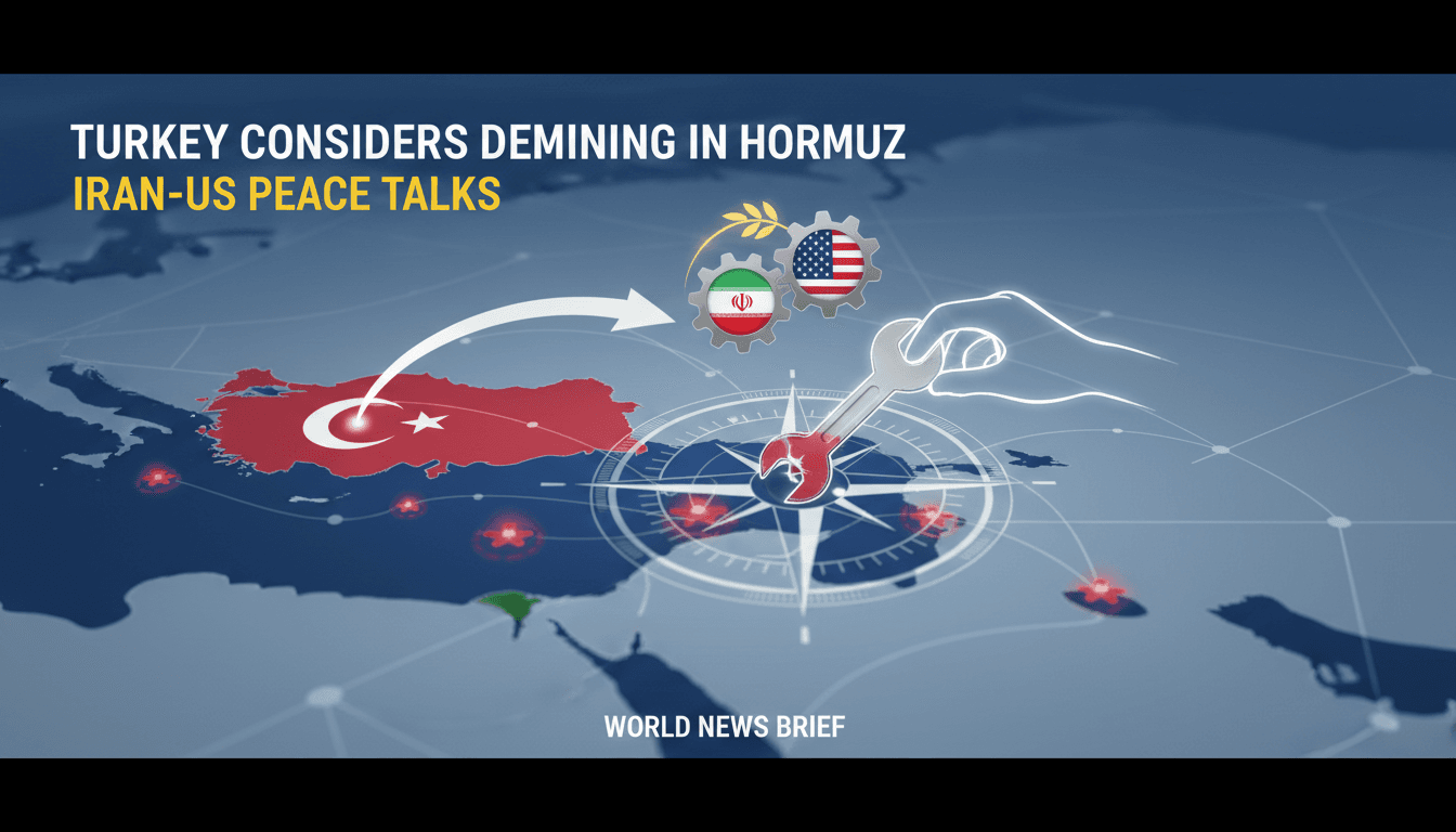 Turkey Considers Demining Operations in Strait of Hormuz Amid Iran-US Peace Talks