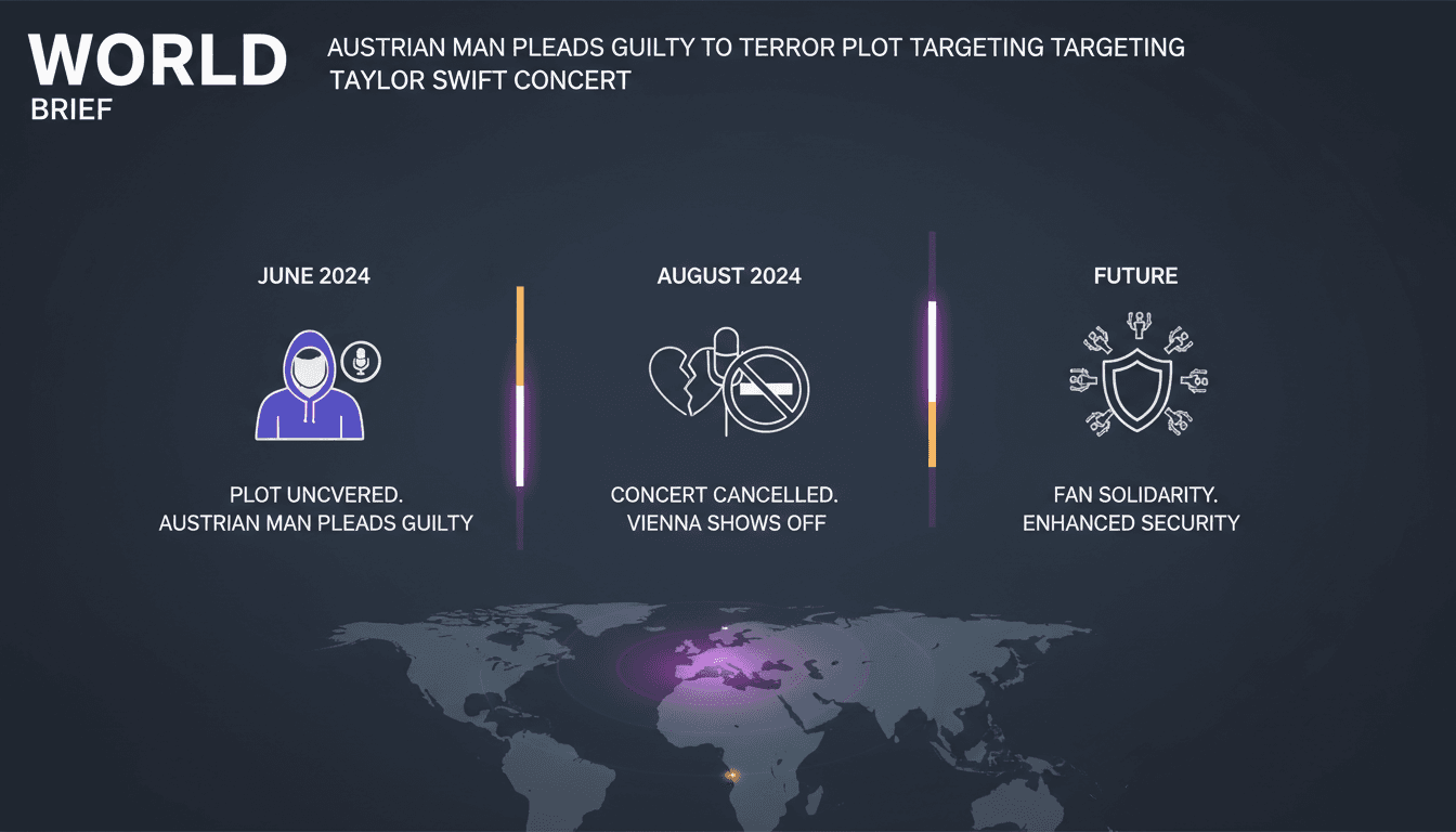 Austrian man pleads guilty to terror plot targeting Taylor Swift concert in Vienna