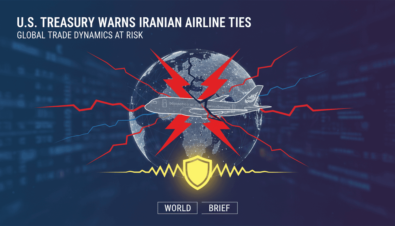 U.S. Treasury Secretary warns of sanctions on institutions dealing with Iranian airlines