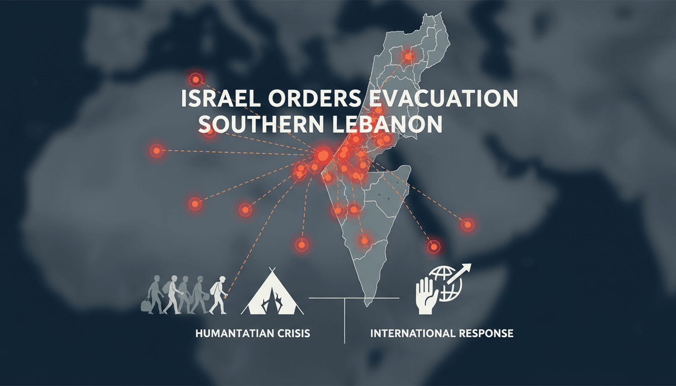 Israel Orders Evacuation of Residents in Southern Lebanon Amid Rising Tensions