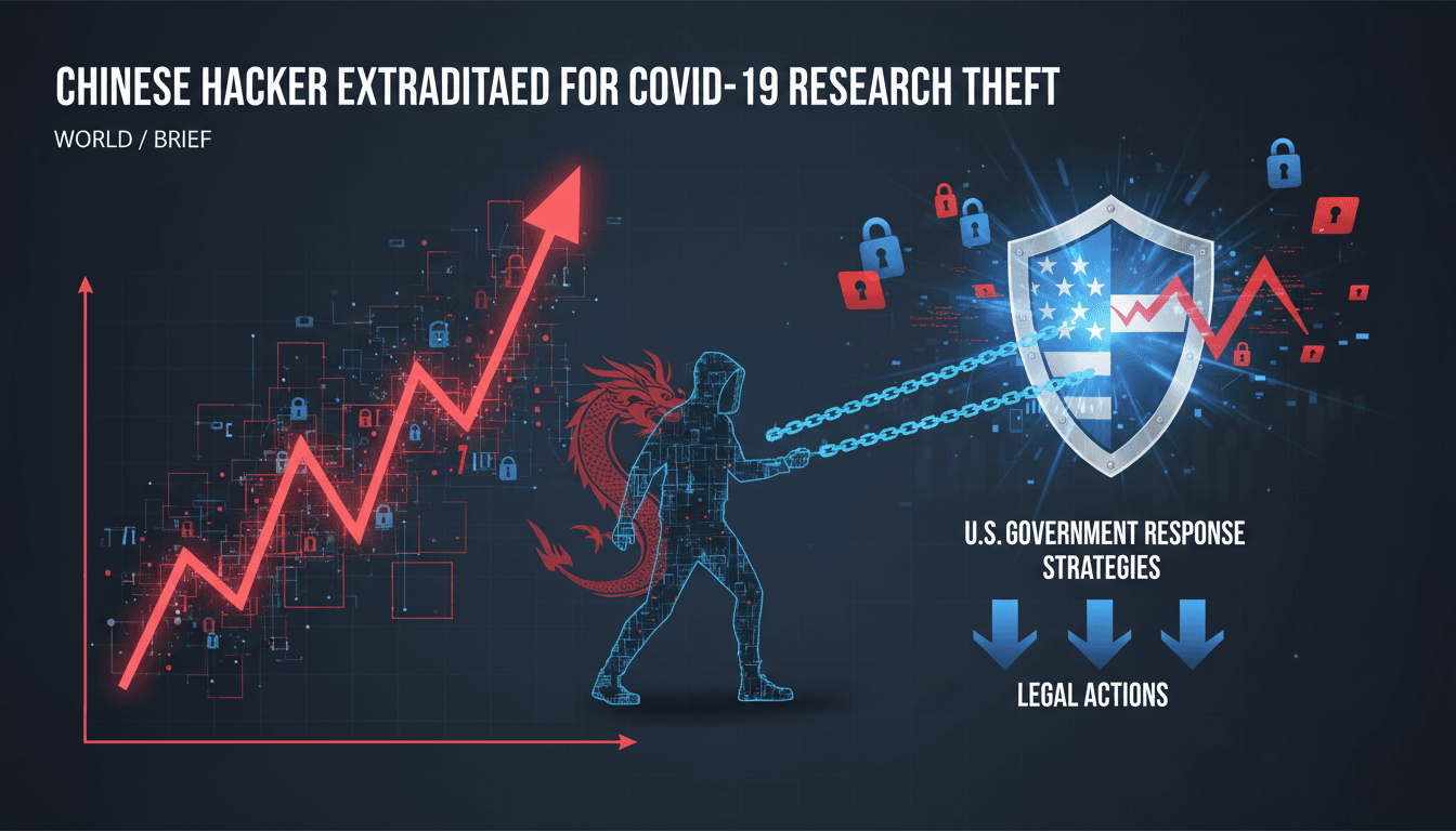 Chinese Hacker Extradited to US for COVID-19 Research Theft