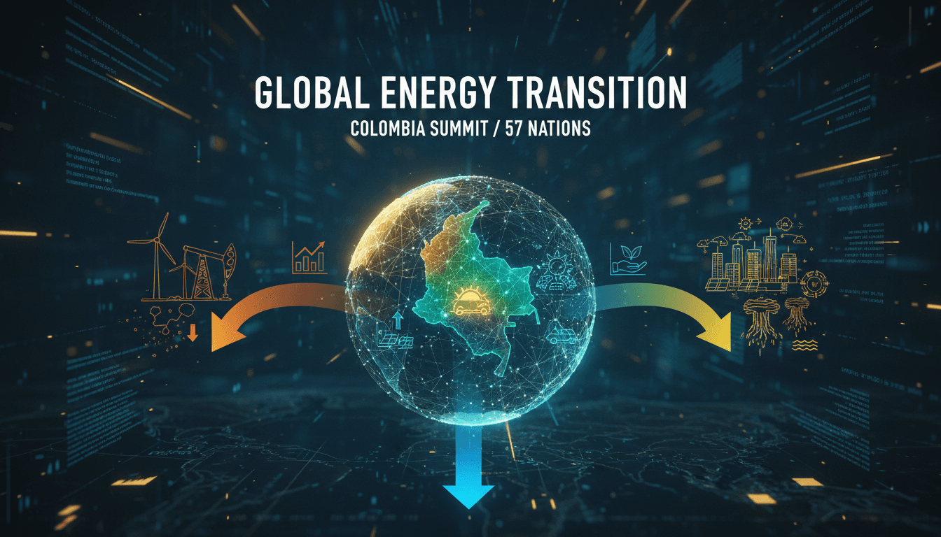 Colombia hosts climate summit with 57 countries to address fossil fuel transition