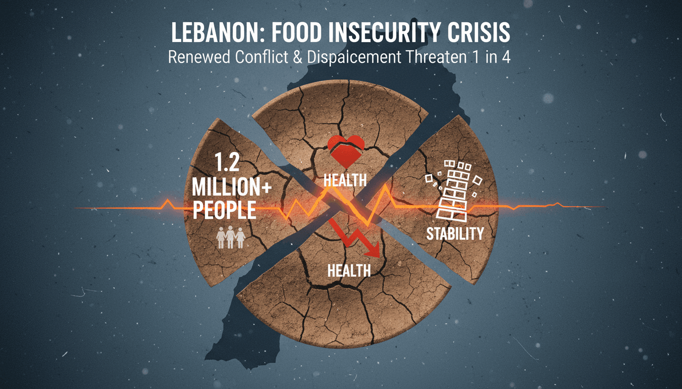 Lebanon faces acute food insecurity crisis affecting over 1.2 million people