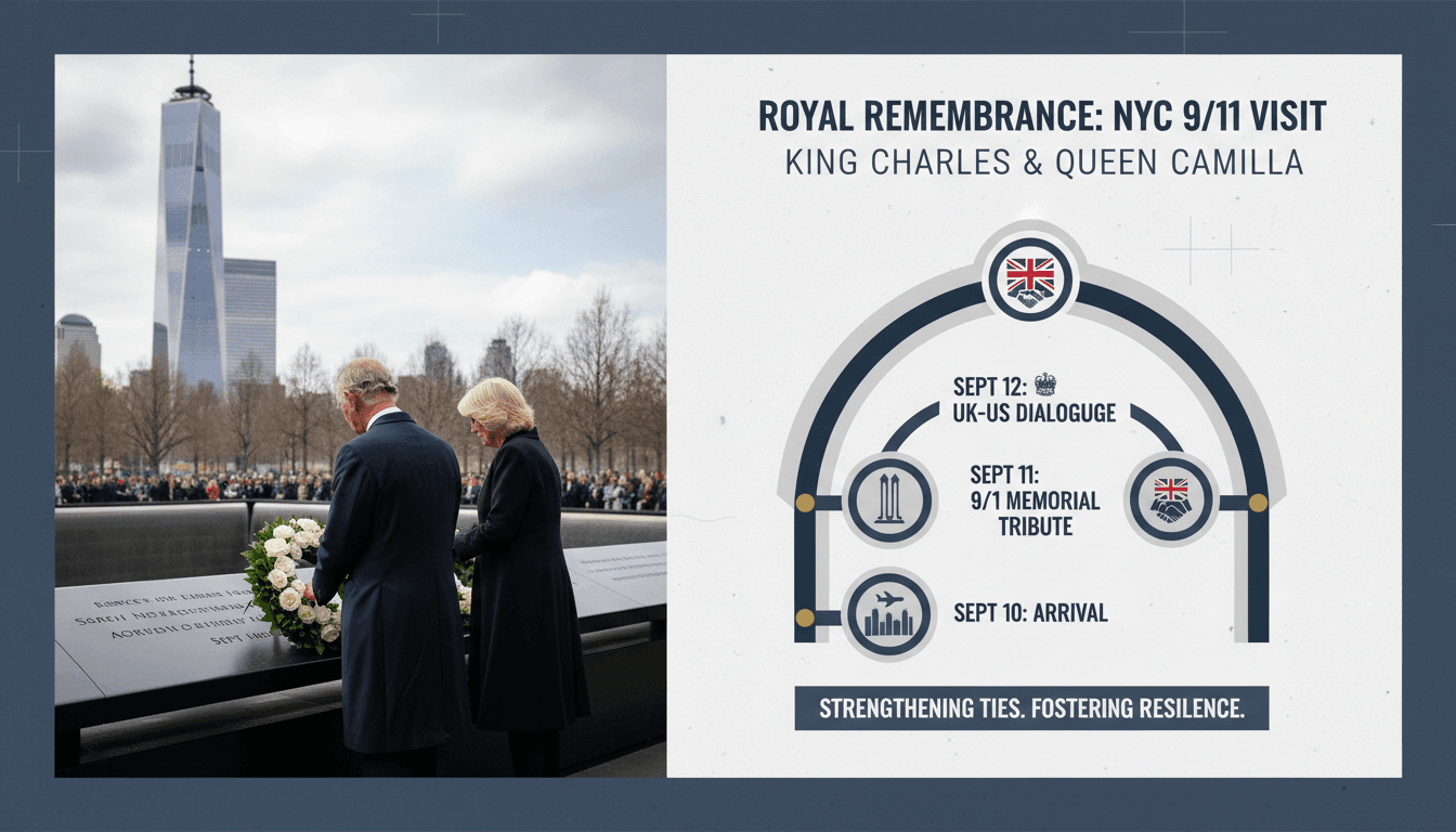King Charles and Queen Camilla honor 9/11 victims during New York visit