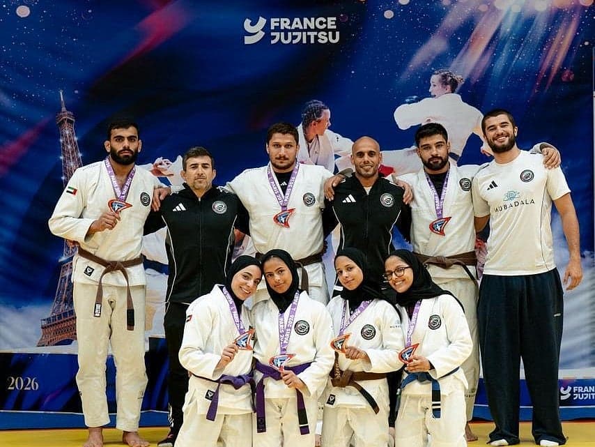 UAE Jiu-Jitsu team wins 12 medals at Paris Open Grand Prix