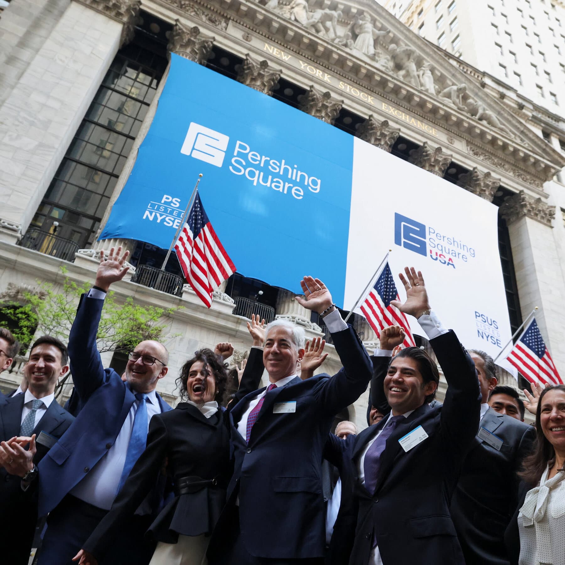 Bill Ackman's Pershing Square USA IPO raises $5 billion but shares drop 16% on debut