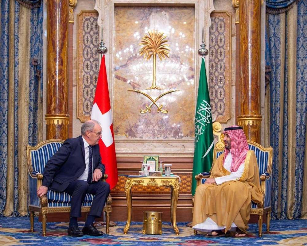 Saudi Crown Prince and Swiss President Discuss Investment Cooperation in Jeddah